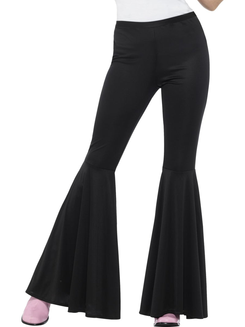 Ladies Black Flared Trousers