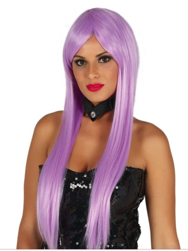 Long Straight Lilac Bob Wig