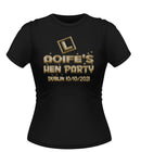 L Plate Design Personalised Hen Party TShirt
