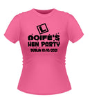 L Plate Design Personalised Hen Party TShirt
