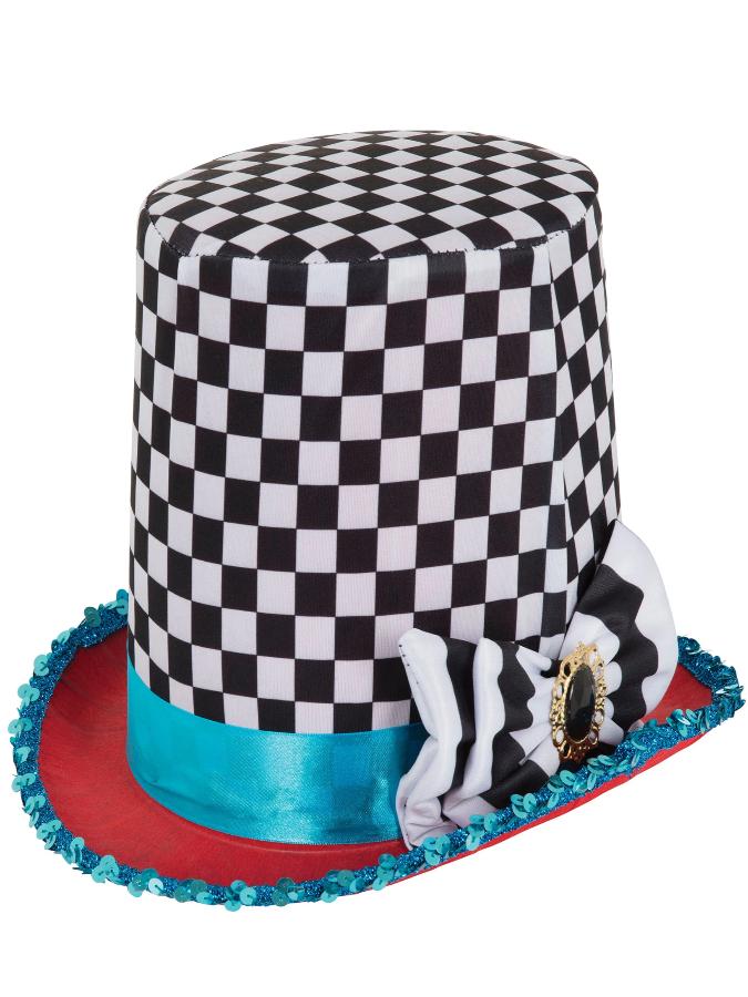 Mad Hatter Hat black and white