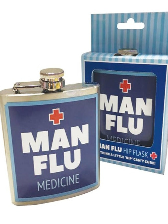 Man Flu Hip Flask