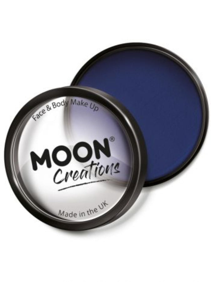 Moon Creations Pro Face Paint Cake Pot, Dark Blue