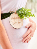 Mummy To Be Baby Shower Sash Wooden