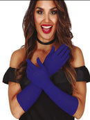 NAVY BLUE LONG GLOVES 42 CMS