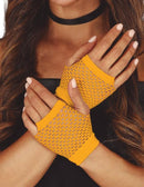 NEON ORANGE MESH GLOVES