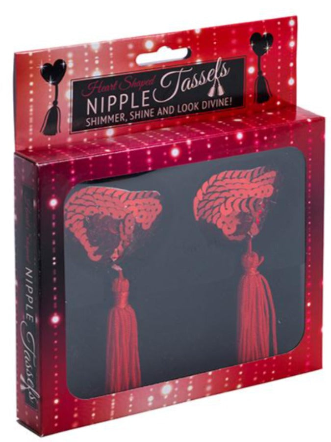 Nipple Tassels Red Hearts