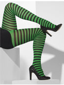 Opaque Tights, Green And Black
