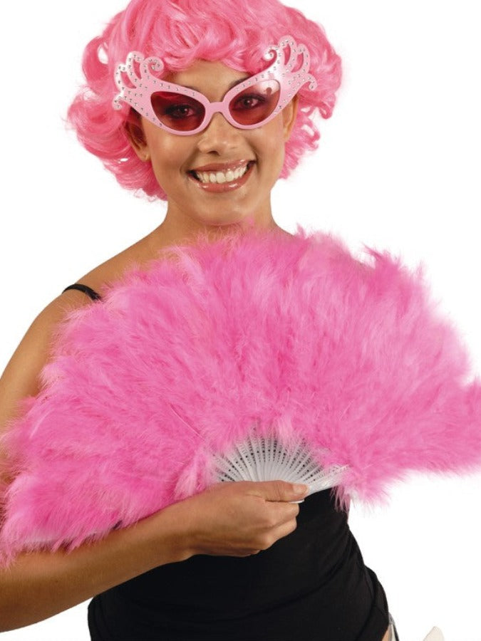 PINK FEATHER FAN