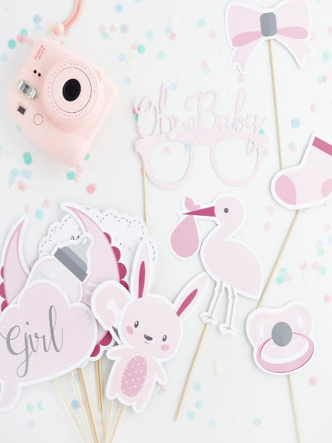 PINK PHOTO BOOTH PROPS