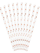 Paper Straws, light rose gold
