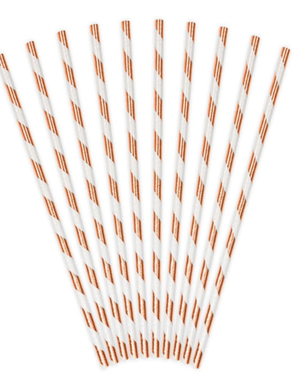 Paper Straws, light rose gold, 19.5cm