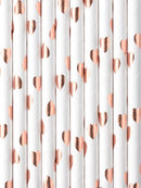 Paper Straws, light rose gold