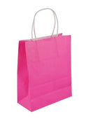 Pink Paper Party Bag with Handles
