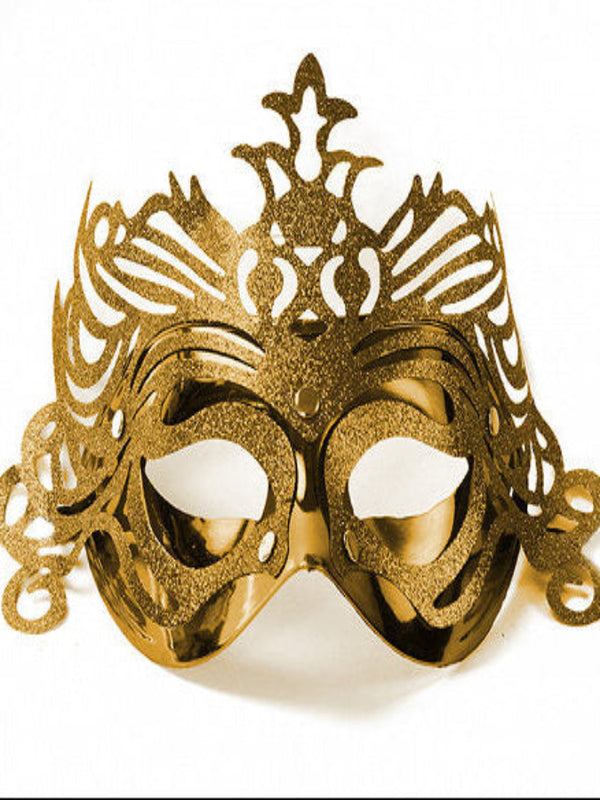 Party Mask with ornament, gold