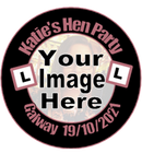 Personalised L Plate & Pic Hen Party Badge