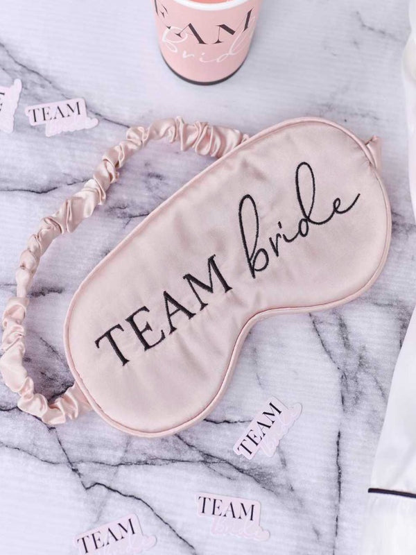 Pink Team Bride Sleep Mask