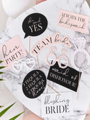 Pink, Black and White Hen Party Photo Booth Props