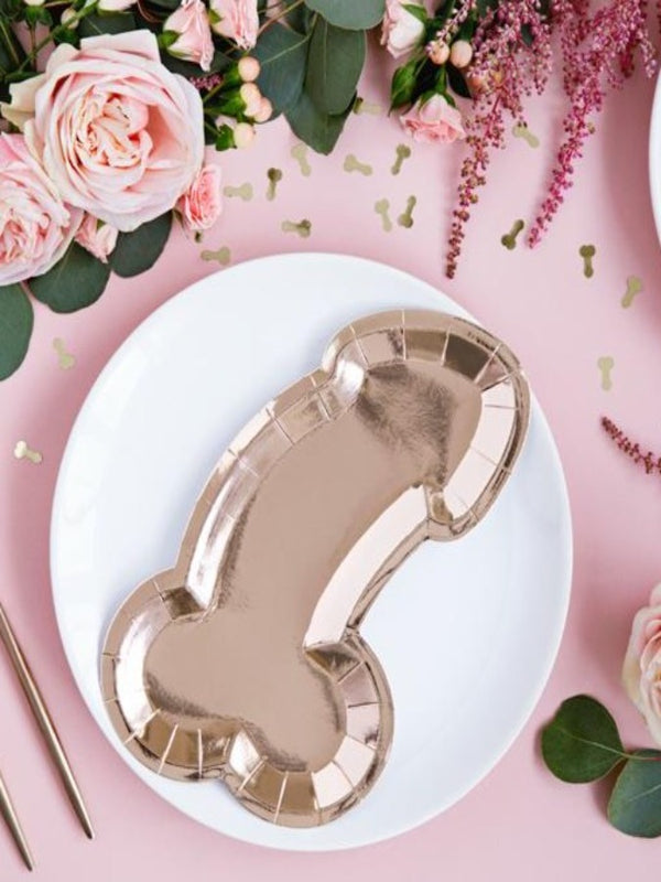 Plates Same penis forever, rose gold (6)