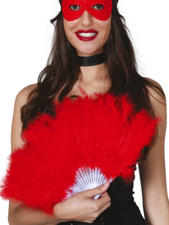 RED FEATHER FAN