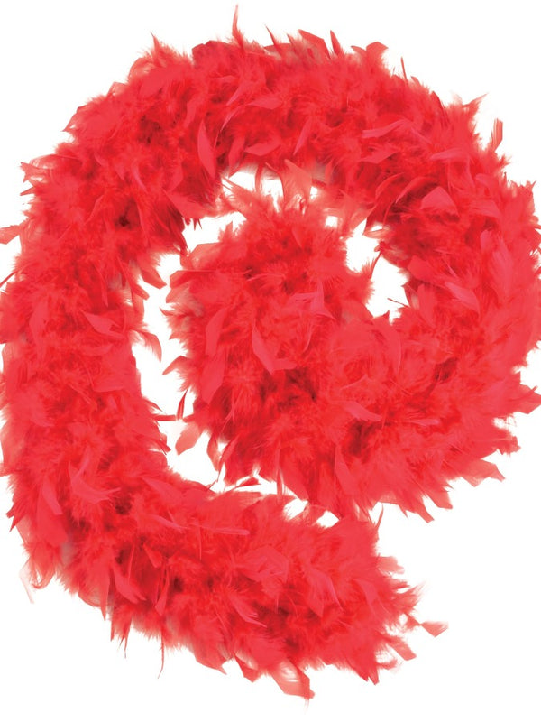 Red Feather Boa Deluxe