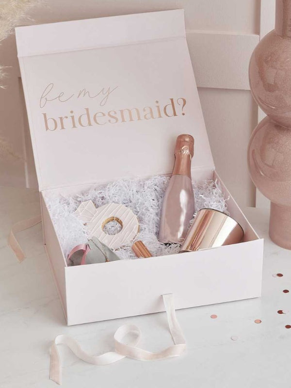 Rose Gold Will You Be My Bridesmaid Box