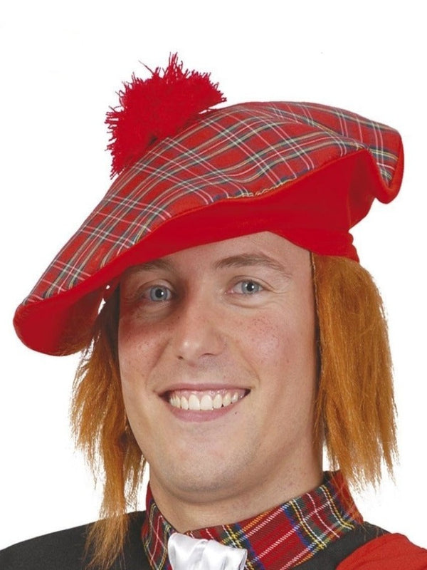 scots hat with hair
