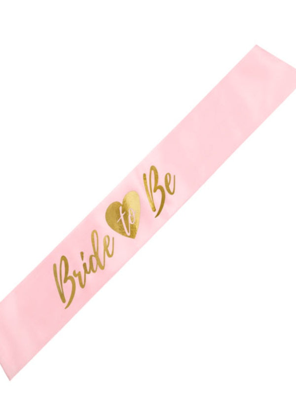 Sash Bride to be, light pink