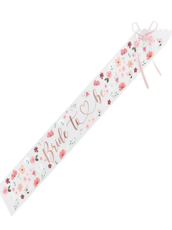 Sash Bride to be, Floral mix