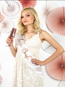 Sash Team bride, white and Rose Gold