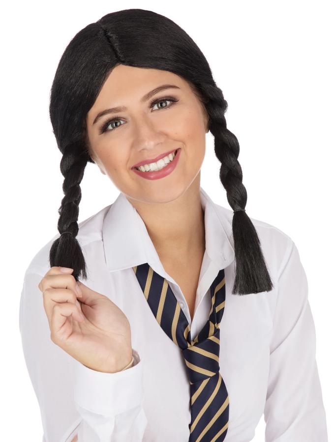 Schoolgirl Wig Black