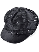 Sequin Cap 70’s Style Black