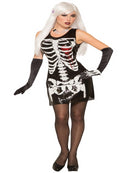 Skeleton Bleeding Heart Sequin Dress