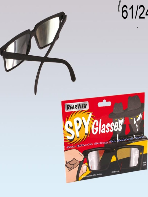 Spy Glasses with side mirror in frame temples