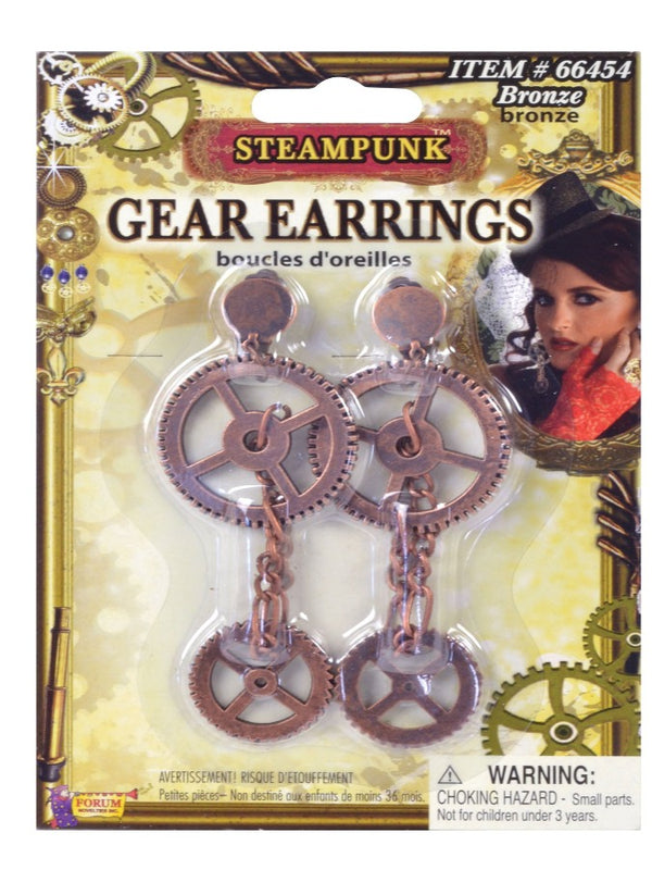 Steampunk Gear Earrings