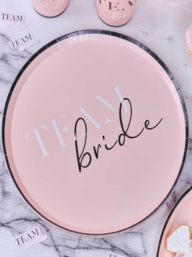 Team Bride Hen Party Paper Plates (8)