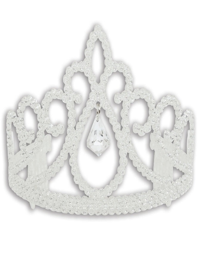 Tiara White Glitter + Diamond