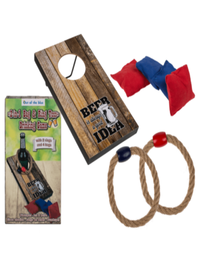 Drinking game, 2 in 1 Bag & Ring Toss