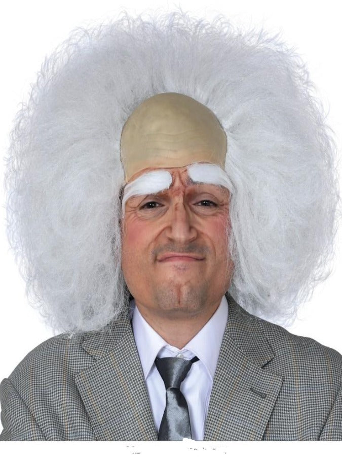 WHITE BALD WIG