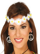 WHITE AND YELLOW FLOWER HEADBAND