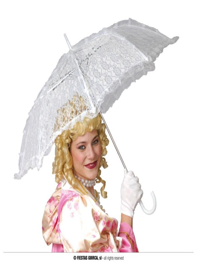 WHITE PARASOL, 60X70 CM