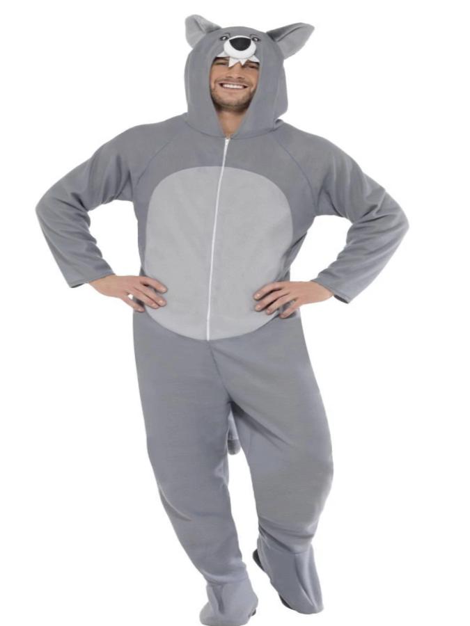 WOLF COSTUME, WITH HOODED ALL IN ONE