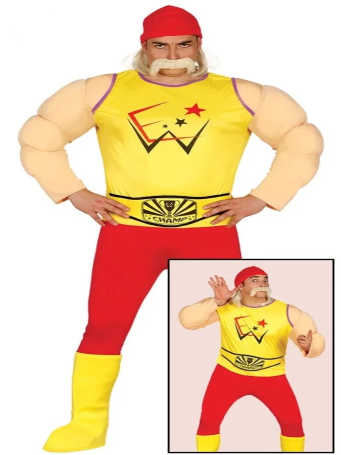 InCharacter Costumes Rotting Wrestler Costume For Boys - Includes Shirt, Shorts, Belt, Mask & Scarf