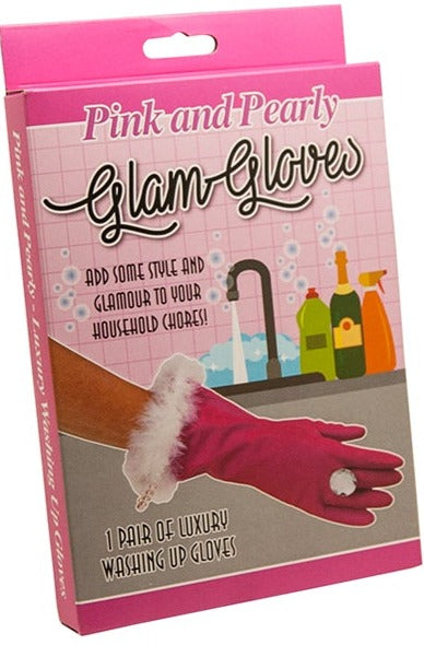Washing Up Gloves – Pink & Pearly