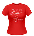 Who Let the Hens Out? Personalised Hen Party T-Shirt