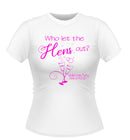 Who Let the Hens Out? Personalised Hen Party T-Shirt