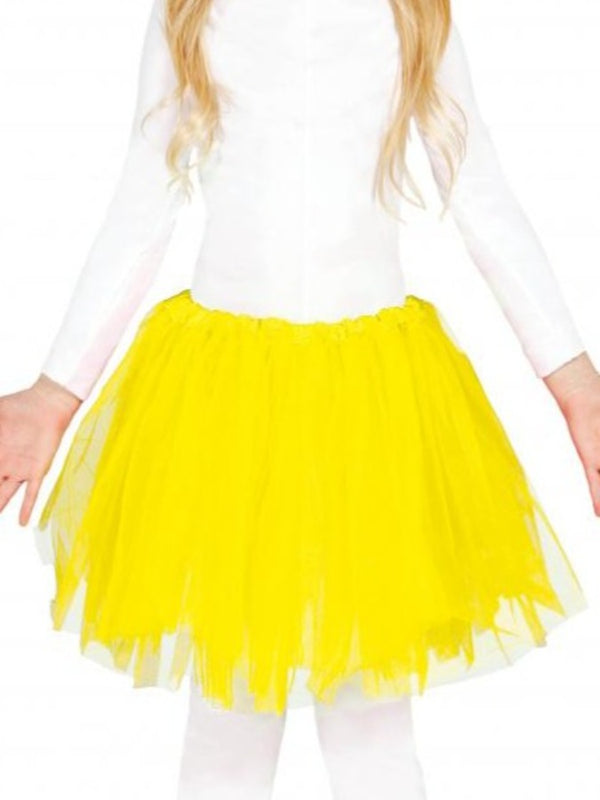 YELLOW TUTU 30 CMS Kids Size