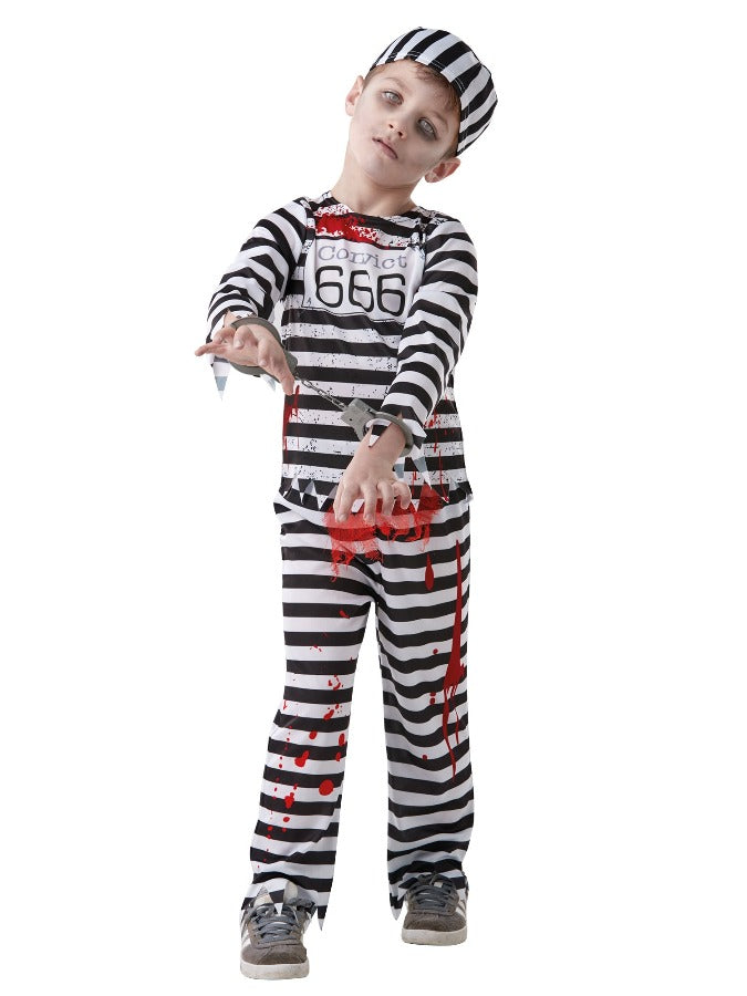 Zombie Convict Kids Costume
