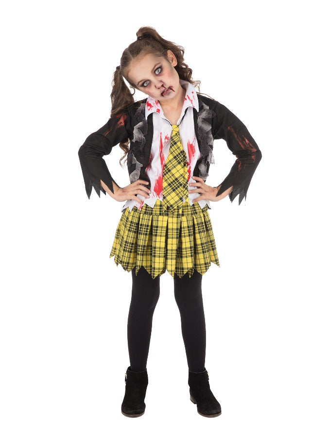 School Girl Zombie Child Costume