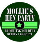 Army Theme Personalised Hen Party Badge